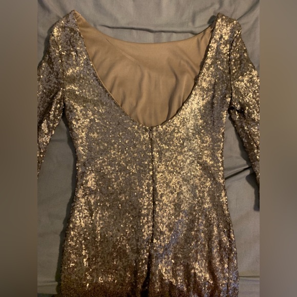 Tobi Sequined dress - gold party holiday dress - Picture 2 of 2